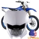 For Yamaha YZ250F YZ250FX YZ450F YZ450FX LED Headlight w/white Mask Cover DRL 