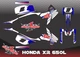 HONDA XR 650L XR650 CUSTSTOM GRAPHICS KIT GRAFICAS DECAL POWER WING BLACK