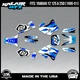 Graphics Kit for Yamaha YZ250 YZ125 YZ 250 (1996-2001) Vintage - BLUE