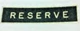 Reserve gold on black 1" vinyl sticker Norton Matchless AJS RH side tank each