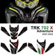 Motorcycle Fuel Tank Protection 3D Stickers Benelli TRK 702 X 702X Adventure2024