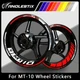 Reflective Motorcycle Wheel Sticker Rim TapeDecals Graphics  For YAMAHA MT10