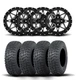 ITP Tornado 14" Matte Black Wheels And Terra Hook Tires [27x11-14]