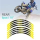 21" 18" A01B Dirt Bike Wheel Rim Stickers For Honda CRF 250RX 04-17 16 15 14 13