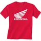 Honda Apparel Youth Red Honda Wing T-Shirt - NP21S-Y3034-S