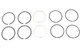 74 inch Piston Ring Set.030 Oversize for Harley-Davidson
