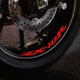 Red Inner Stripe Decal Wheel Stickers For Kawasaki ZX10R Ninja ZX1000 23 04-24