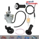Carburetor & Throttle Handle Grip Bar For Honda XR50R CRF50F Z50 Z50R (7/8")