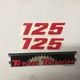 125 Displacement Decal Sticker Set  Radiator Shroud  Titan Tough Sticker KTM