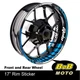 AA02 17" Wheel Rim Stickers Stripes Tape Blue For Kawasaki NINJA 1000 SX 11-19