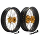 17 Supermoto Wheels Set Cush Drive For Suzuki DRZ400 DRZ400E 00-04 DRZ400S 00-24