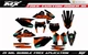 Fit KTM XCW XCFW EXC EXCF 2017 to 2019 & SX SXF XC XCF 2016 to 2018 graphic kit