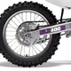 For 2002-2004 Kawasaki KLX400R Accessories Swing Arm Decal Sticker Graphics Kit