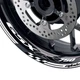 For Suzuki GSXR 750 17 18 19 20 21 17 inch White Rim Decal Wheel Stickers AA02