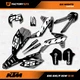 Gray & White 6 Nights Graphics Kit fits KTM 13-16 EXC EXC/F XCW 125 250 300 450