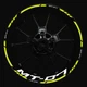 For Yamaha MT-07 mt07 Wheel Hub Rim Decorative Decal Reflective Sticker