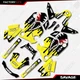 Yellow Savage Graphic Sticker kit fits Honda Grom  MSX125 21-24 2021 2022