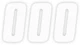 Factory Effex FX08-90090 Factory Number 7in. - No.0 - White