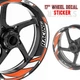 Orange 17 inch GP06 Wheel Sticker For Suzuki TL 1000 R / S SV650X