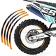 Orange Dirt Bike MX Wheel Rim Sticker L02B For Yamaha YZ 250FX 25 24 23 22 21 20