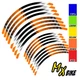 Honeycomb Dirt Bike Rim Wraps Sticker For Honda XR 400R 96-04 99 00 01 02 03