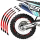 BLUE A01B 21" 18" Wheel Rim Tape Decal Sticker For Honda CRF 250L 13-20 17 18 19
