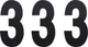 Factory Effex - 02-4453 - FX Number 3 - Black - 6"