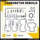 Carburetor RePair Set Fit Honda Gasket Rebuild 2004-2009 2012 CRF250X 2013-2017