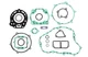 Athena Complete Gasket Kit P400250850205 Kawasaki KDX 200 89-94