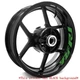 D-Green 17 inch Letter Stripe Rim Stickers For Yamaha YZF R1 98-21 20 19 18 17