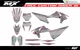 Fit KTM XCW XCFW EXC EXCF 2020 to 2023 & 2019 to 2022 SX SXF XC XCF graphic kit