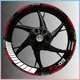 For Yamaha FJ-09 High Quality 17" Front + Rear Wheel Hub Rim Reflective Sticker