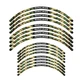 F02B 21" 18" Wheel Rim Tape Decal Sticker For Honda XR 650L 1993-2009 04 05 06