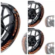 Orange Wheel Rim Sticker Model Kit For Honda 17 inch Wheel Motorcycles