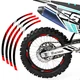 BLUE D01B 21" 18" Wheel Rim Tape Decal Sticker For Honda XR 650L 93-09 04 05 06