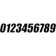 D'COR VISUALS NUMBER DCOR SX #0 BLK 6" 45-26-0