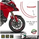 Adhesives Rims Motorcycle Wheels DUCATI Multistrada 1260s 17 " Inches