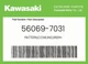 Kawasaki Genuine Pattern,Cowling,Rr,Rh - 56069-7031