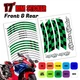 17" Motorcycle Rim Wheel Accessory Sticker For Honda CB 919 Hornet 900 02-07 06