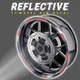 Comb Reflective Wheel Rim Stickers For Triumph Daytona 675 R 06-17 16 15 14 13