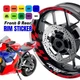 AA01 17 inch Wheel Rim Sticker Checkered For Honda INTEGRA 750 16-19 16 17 18