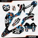 Orange Blue Savage Camo Graphics Kit fit KTM 13-15 SX SXF XC XCF 125 250 300 450