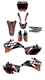 Fits Yamaha YZF250-450 2006 to 2009 yzf450 yz250f graphic kit stickers YZF