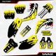 Yellow Savage Camo Racing Graphics Kit fits Honda Cr125 Cr250 02-07 CR 125 250