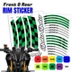 For Honda CB650R 19-24 23 22 21 20 GP01 17 inch Wheel Rim Stickers Decal
