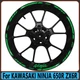 For KAWASAKI NINJA 650R ZX6R Wheel Hub Rim Decorative Decal Reflective Sticker