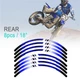 21" 18" A01B Stripe Dirt Bike Wheel Rim Stickers For Suzuki DR 200S 15-23 22 21
