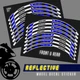 SH19 Red Reflective Wheel Sticker Tape For Yamaha FJ09 MT-09 Tracer 18-20 19