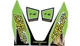 Pro Circuit T-6 Exhaust Decal - Green Motorcycle Dirt Bike DC22T6-GRN 1860-2269