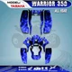 Graphics Kits Decals 4 YAMAHA WARRIOR 350 ALL YEAR Stickers Flame Blue 